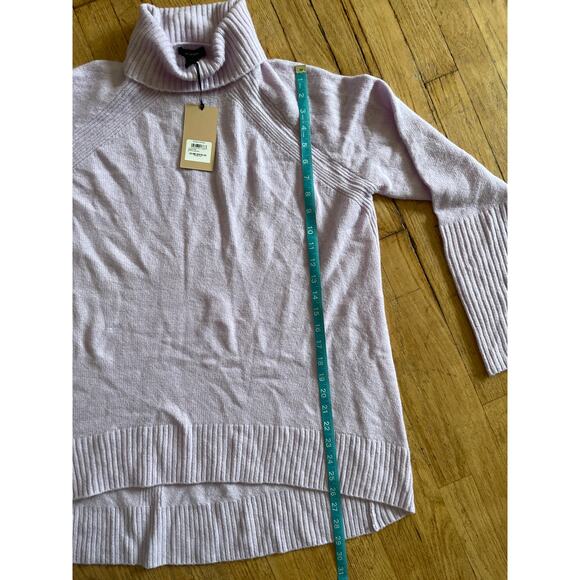 NWT Halogen Cashmere Turtleneck Sweater Womens Size Large Minimalist Winter - Picture 4 of 6